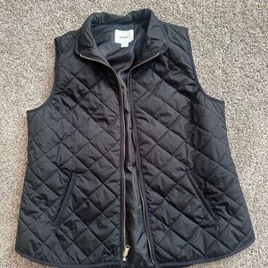 Black Quilted Vest